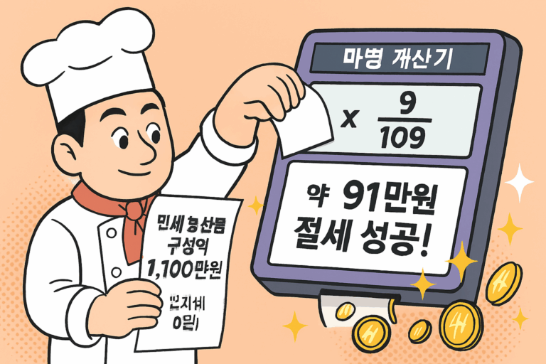 [17편] 음식점 사장님 필수! 의제매입세액공제 파헤치기